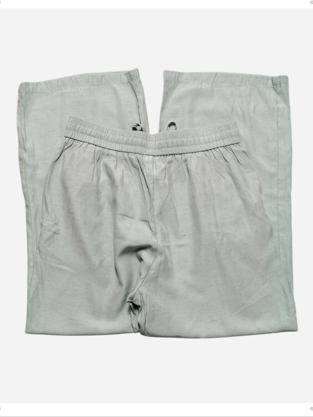 HALARA High Waisted Drawstring Wide Leg Baggy Linen-Feel Pants Women's Large - Picture 6 of 9